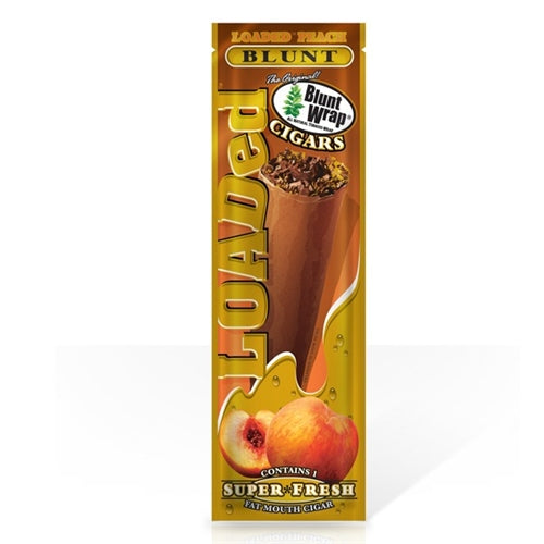 Loaded Peach Cigars Blunt Wraps