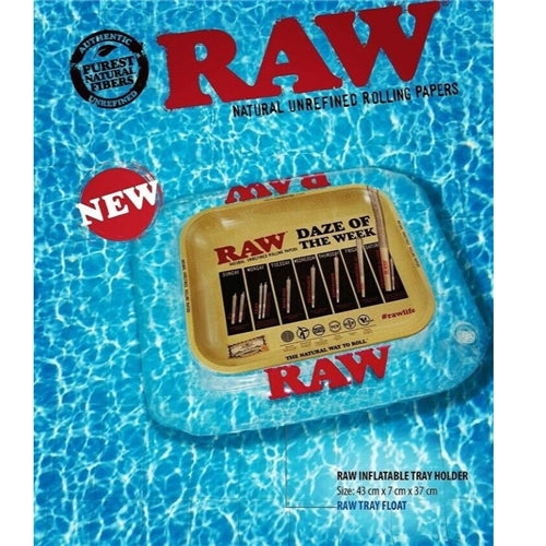 Raw inflatable tray float holder