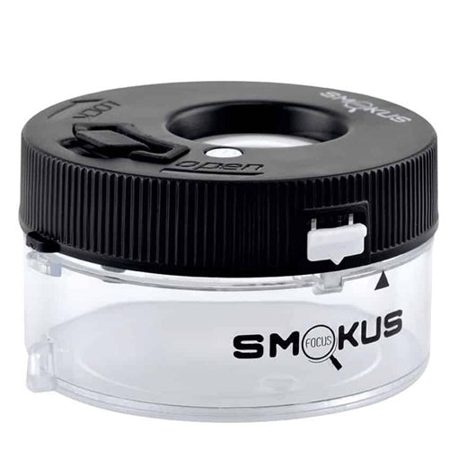 Smokus Focus  Jetpack infinity black  Airtight jar with magnifying glass