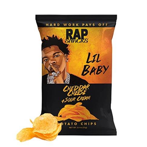 Rap Snacks Lil Baby Cheddar Cheese + Sour Cream Potato Chips - Rabbit Habit 