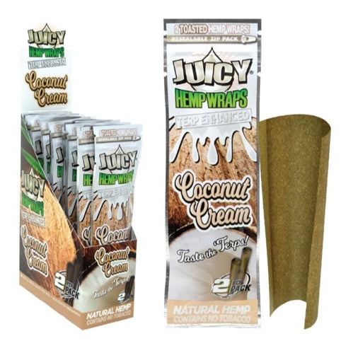 Juicy Hemp Wraps Terp Enhanced – Coconut Cream