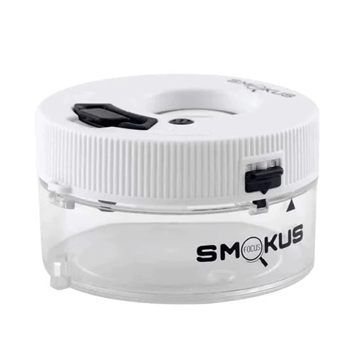 Smokus Focus  Jetpack infinity white Airtight jar with magnifying glass