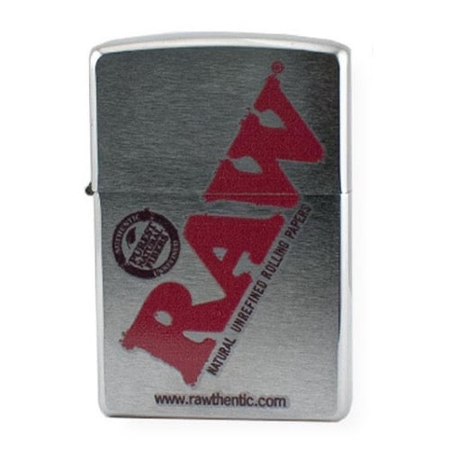 Raw zippo silver with logo