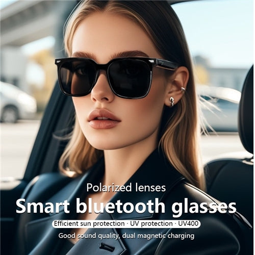 Smart Bluetooth glasses, anti-UV lenses ( Black )