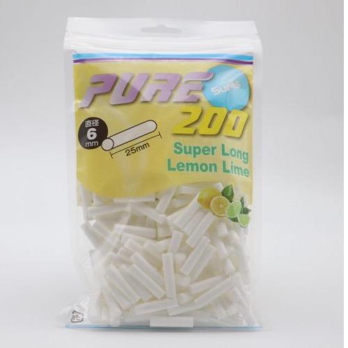 Pure - Super Long Lemon Lime 25mm 200pcs - Rabbit Habit 