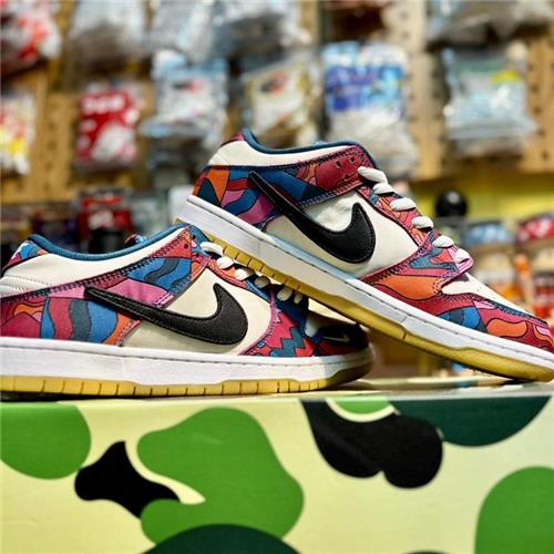 Shoes 08 - Nike SB x Parra Dunk Low Pro QS Abstract Art - Rabbit Habit 