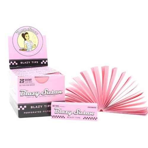 Blazy Susan Pink Filter Tips - Rabbit Habit 