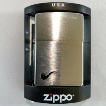 ZIPPO 200PL BR FIN PIPE - Rabbit Habit 